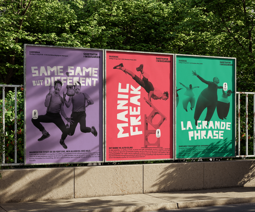 Gadeteater i Skolegården — Festival Identity