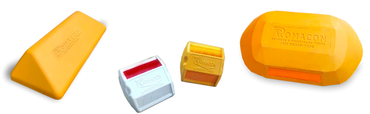 tachas, tachinhas, tachões, segregadores Romacon