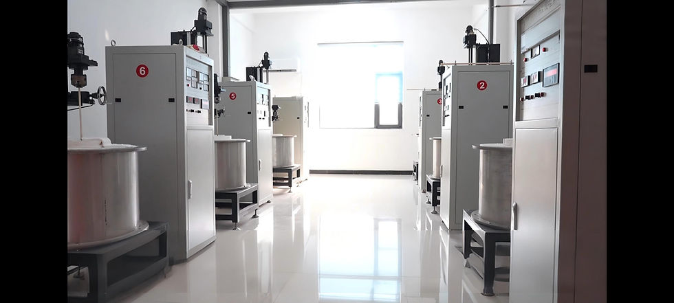 CLBO crystal growth and processing equipment