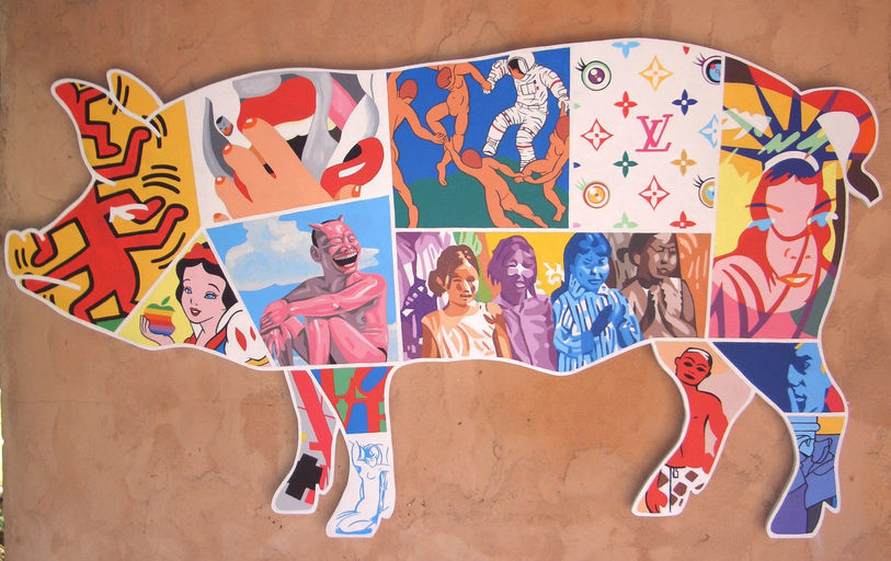 257 POST MOD PIG #3 83x148cm (2008).jpg