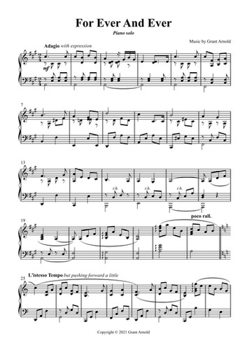 Forever And Ever Amen (piano solo) grant-arnold-music
