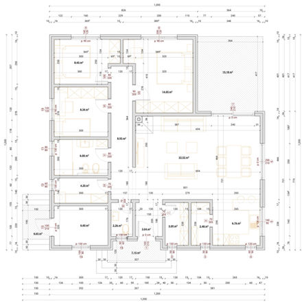Osnova porodične montažne kuće