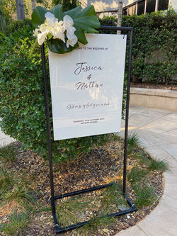 Tall Stand Welcome Sign