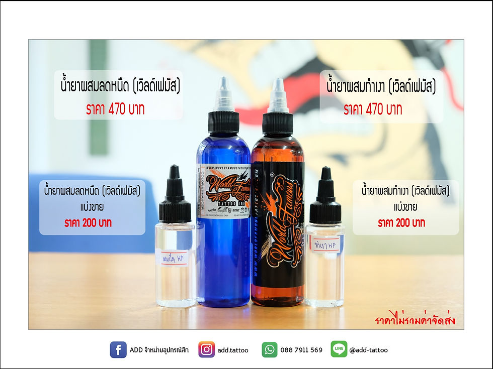 ภาพขนาดย่อ: น้ำยาลดหนืดผสมสี และ น้ำยาทำเงา