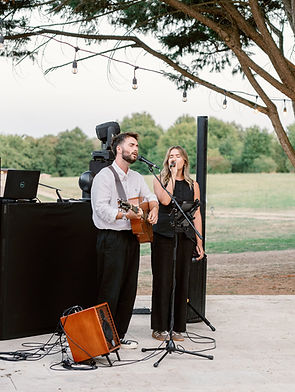 Jodie & Charlie performing an acoustic First Dance