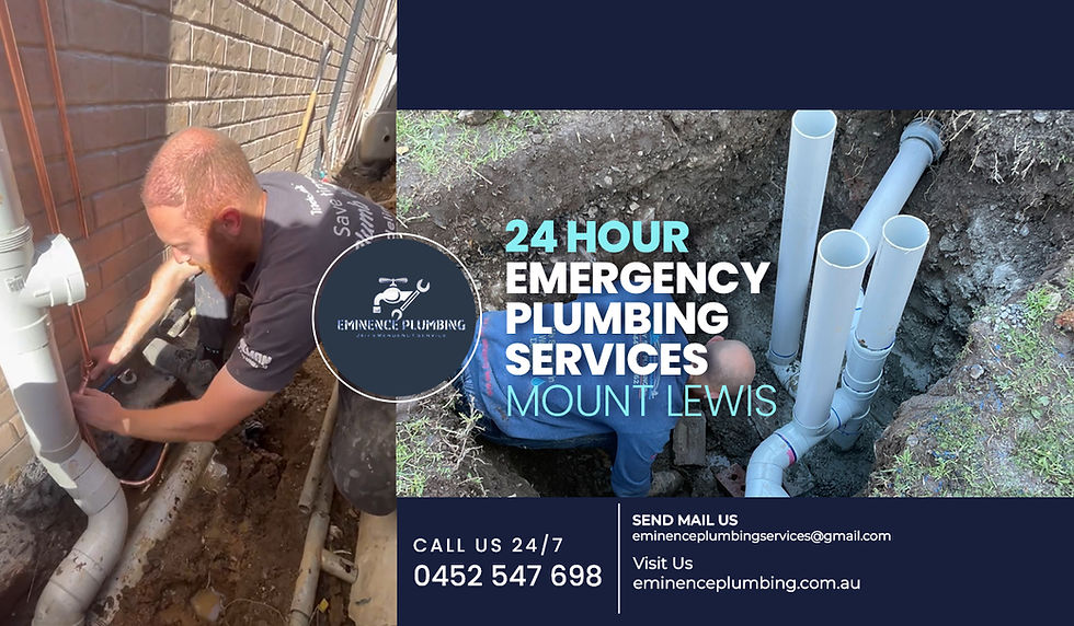 24 hours emergency plumbing services Mount Lewis