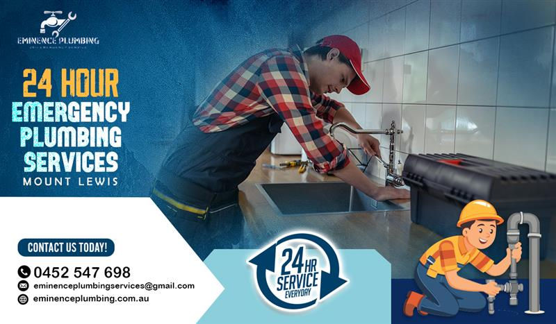 24 hour emergency plumbing services Mount Lewis