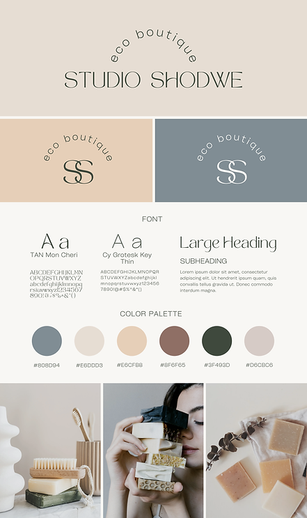 Gray Beige Modern Eco Studio Skin Care Professional Business Kit Brand Board.png