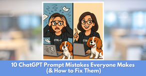 woman working with chatGPT goes from aggravated to happy