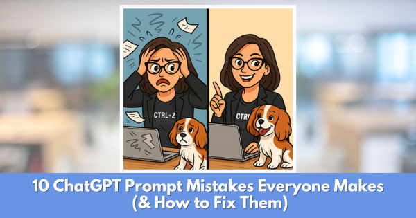 woman working with chatGPT goes from aggravated to happy