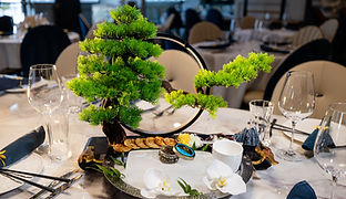 Fine dining black caviar