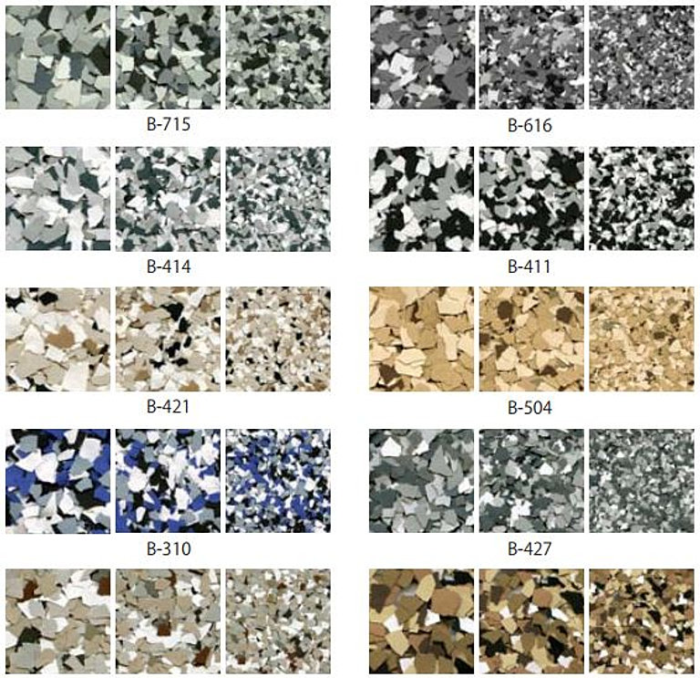 Epoxy Garage Floor Color Chart