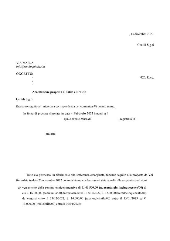 Ultimi risultati | Studio Quintieri