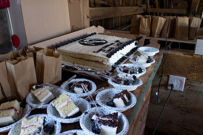 Cake with Keir Family Distillery logo