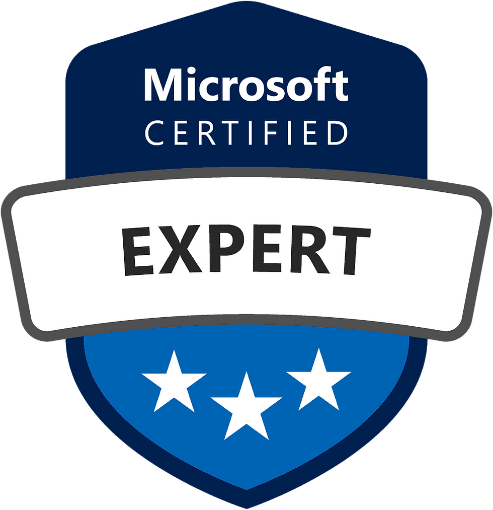 Microsoft Certified Expert badge representing Intouch Tech's expertise in Microsoft Power BI services for advanced analytics and business intelligence.