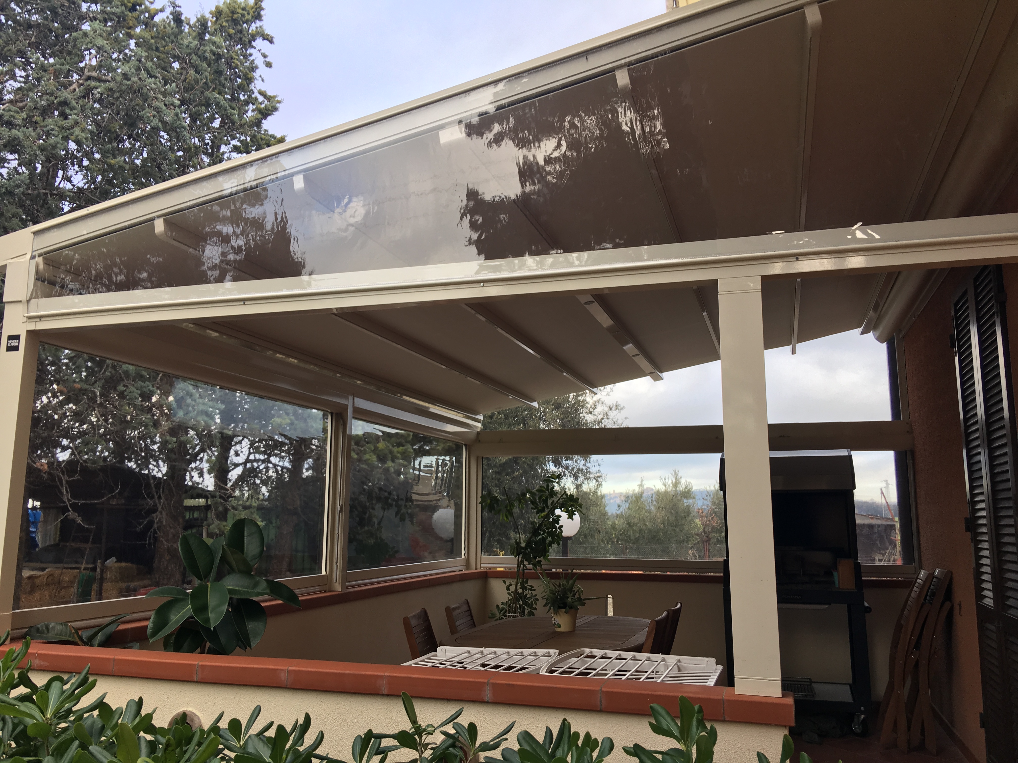 chiusura balcone trasparente
