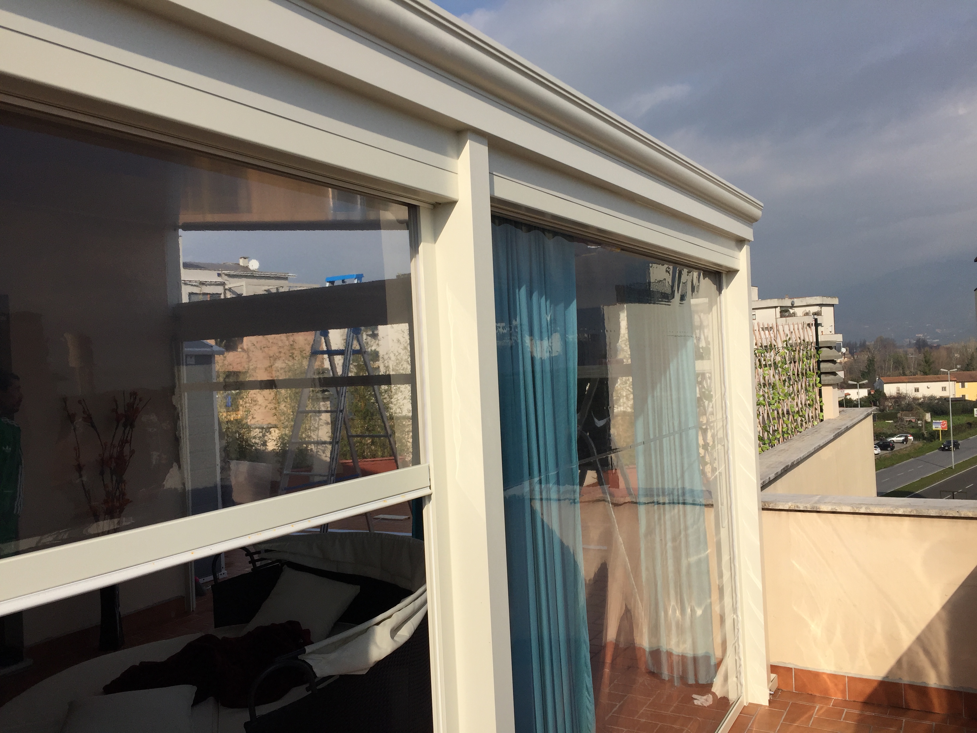 Tenda arrotolabile cristal