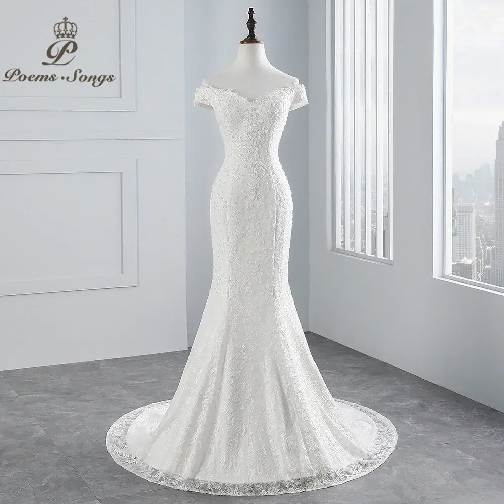 Customized Beautiful Lace Wedding Dress