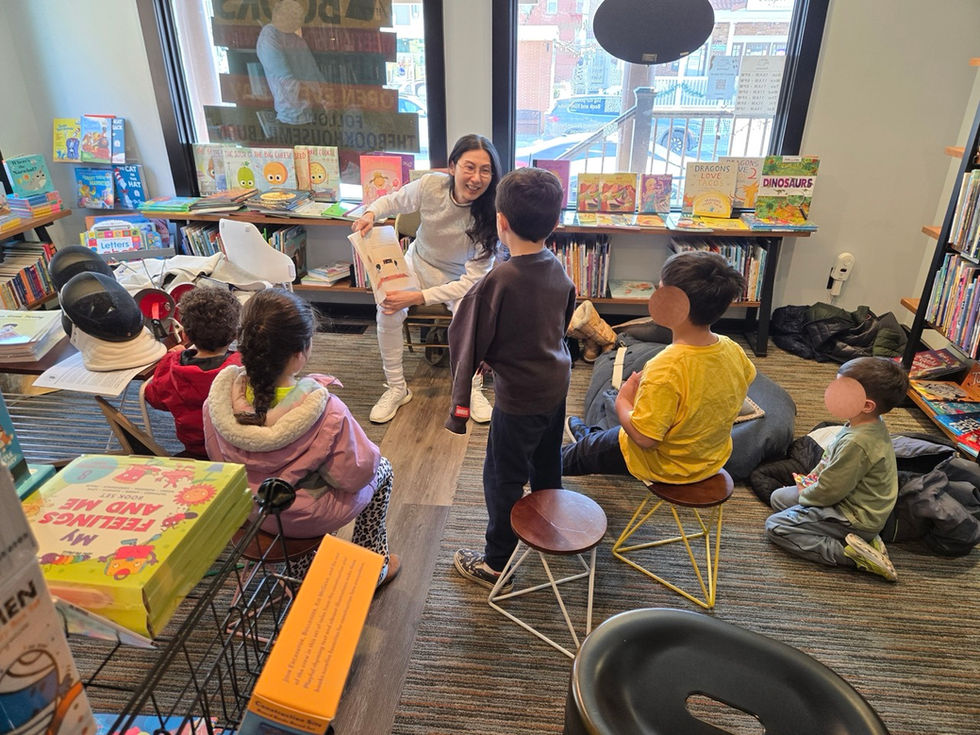 A book reading in Millburn NJ to children