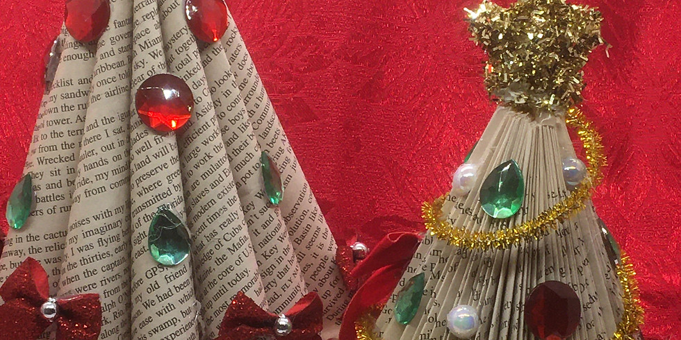 BOOK ART: FOLDED HOLIDAY TREE OR ANGEL