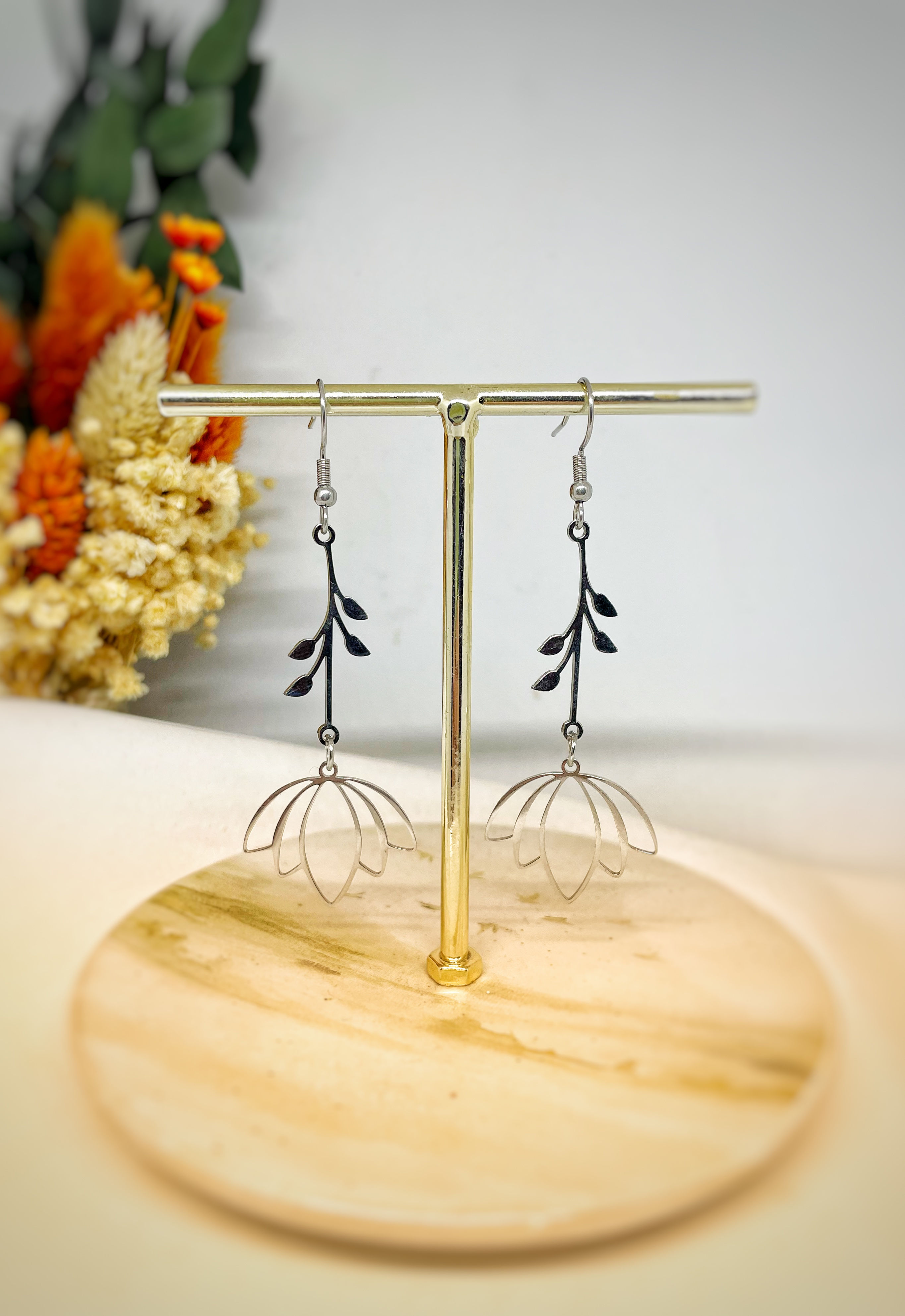 Boucles d’oreilles argenté 