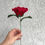Thumbnail: Red Rose Felt Single Stem