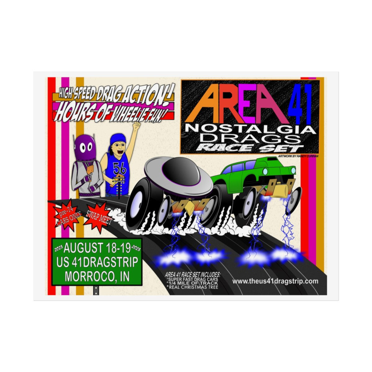2023 Area 41 Nostalgia Drags POSTER