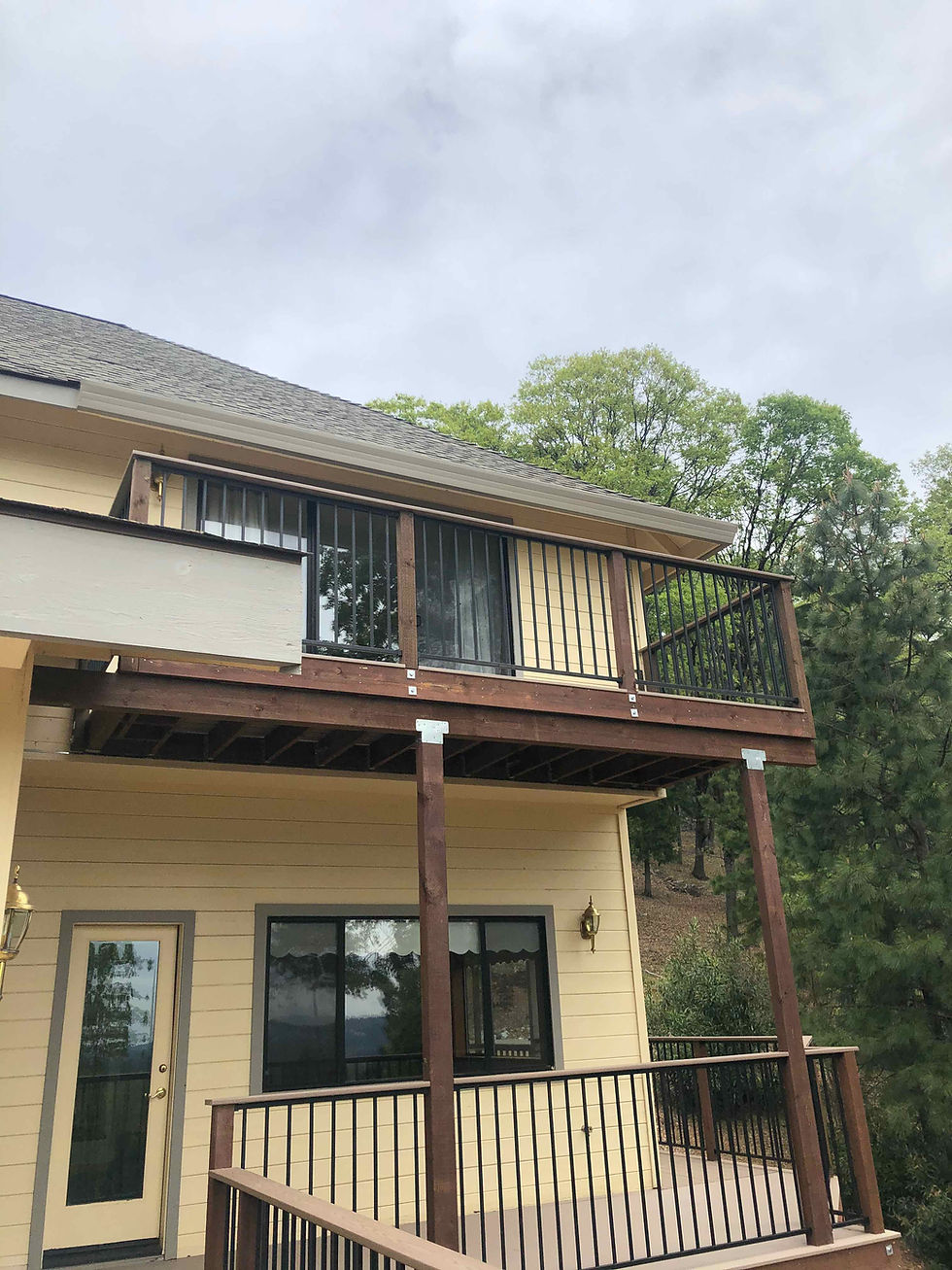 Upper floor deck