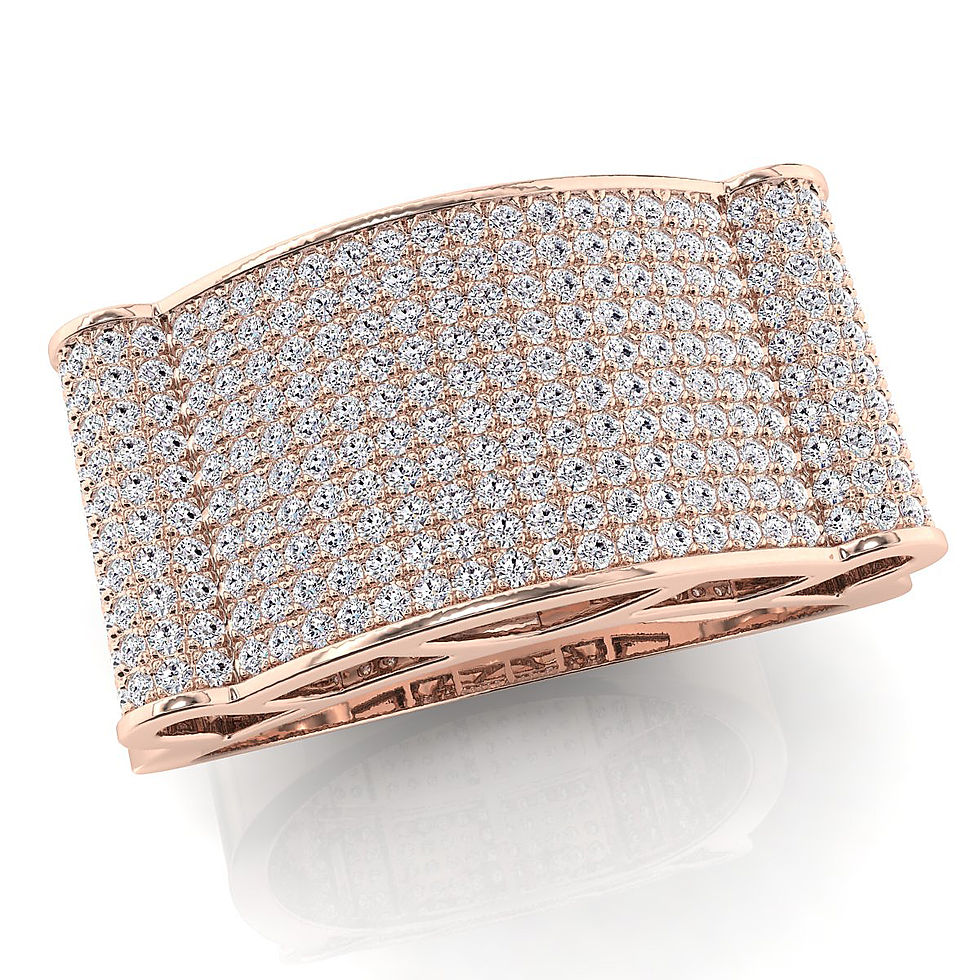 Thumbnail: 10k 14k Gold Mens Hip-Hop Diamond Ring