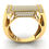 Thumbnail: 10k 14k Gold Mens Hip-Hop Diamond Ring