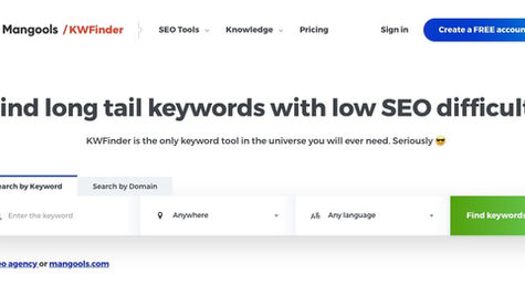 KWFinder 找到高價值的SEO關鍵字