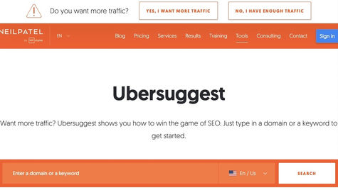 SEO新手必讀:Ubersuggest讓你的網站關鍵字大爆發
