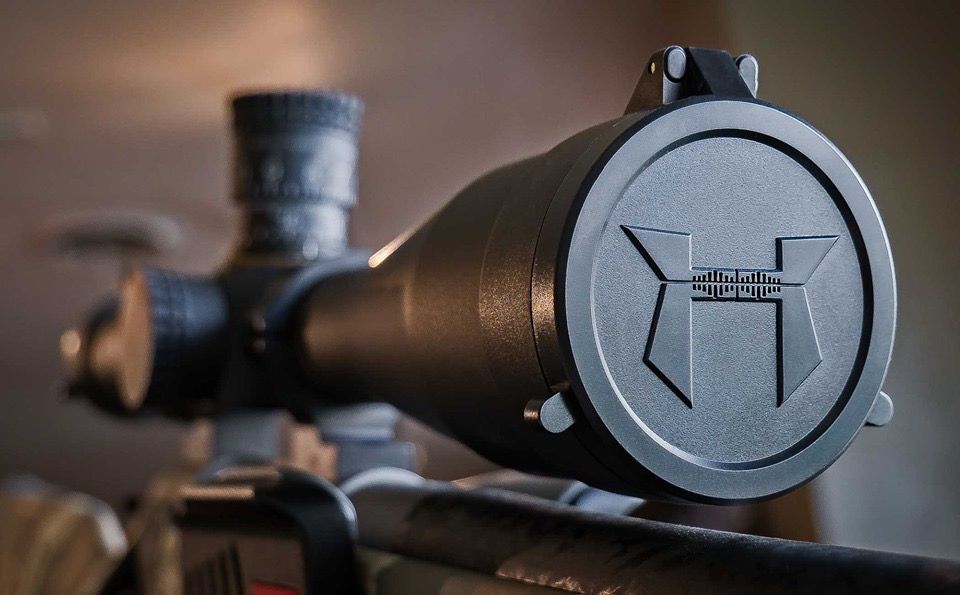 Huskemaw Flip Up Scope Caps 5-20x50 Blue Diamond