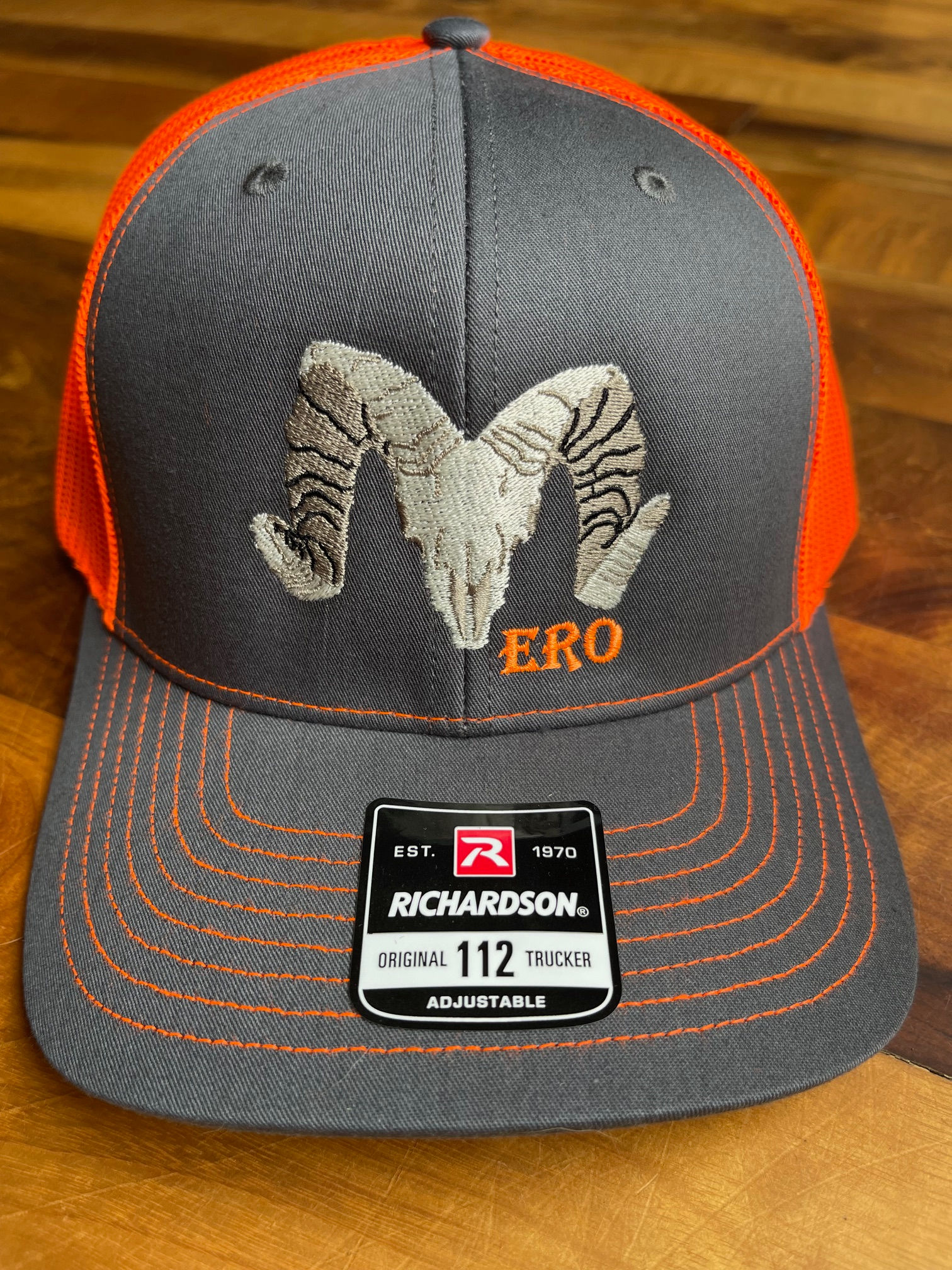 ERO Ram Hat, Slate/Blaze Orange