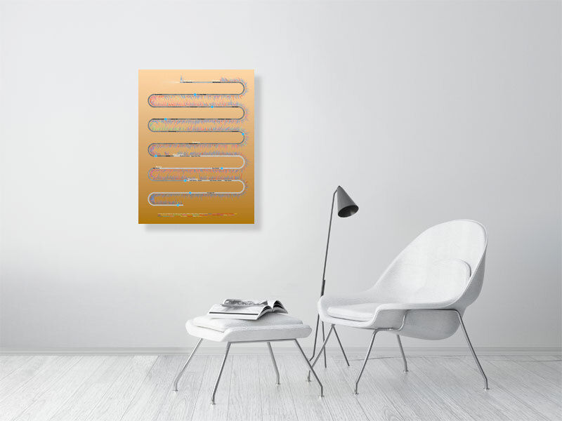 Thumbnail: NYC Marathon Data Viz Print