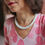 Thumbnail: Tiny stones 8 raws necklace