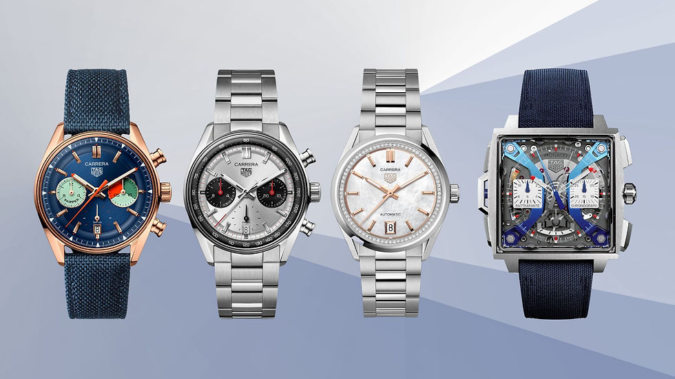Tag Heuer Carrera Skipper, Tag Heuer Glassbox Carrera, Tag Heuer Monaco