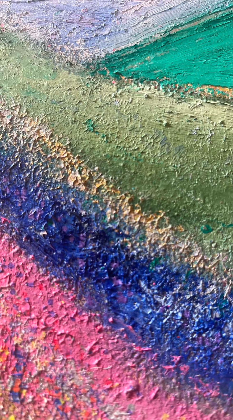 close up of Skirrid Mountain art