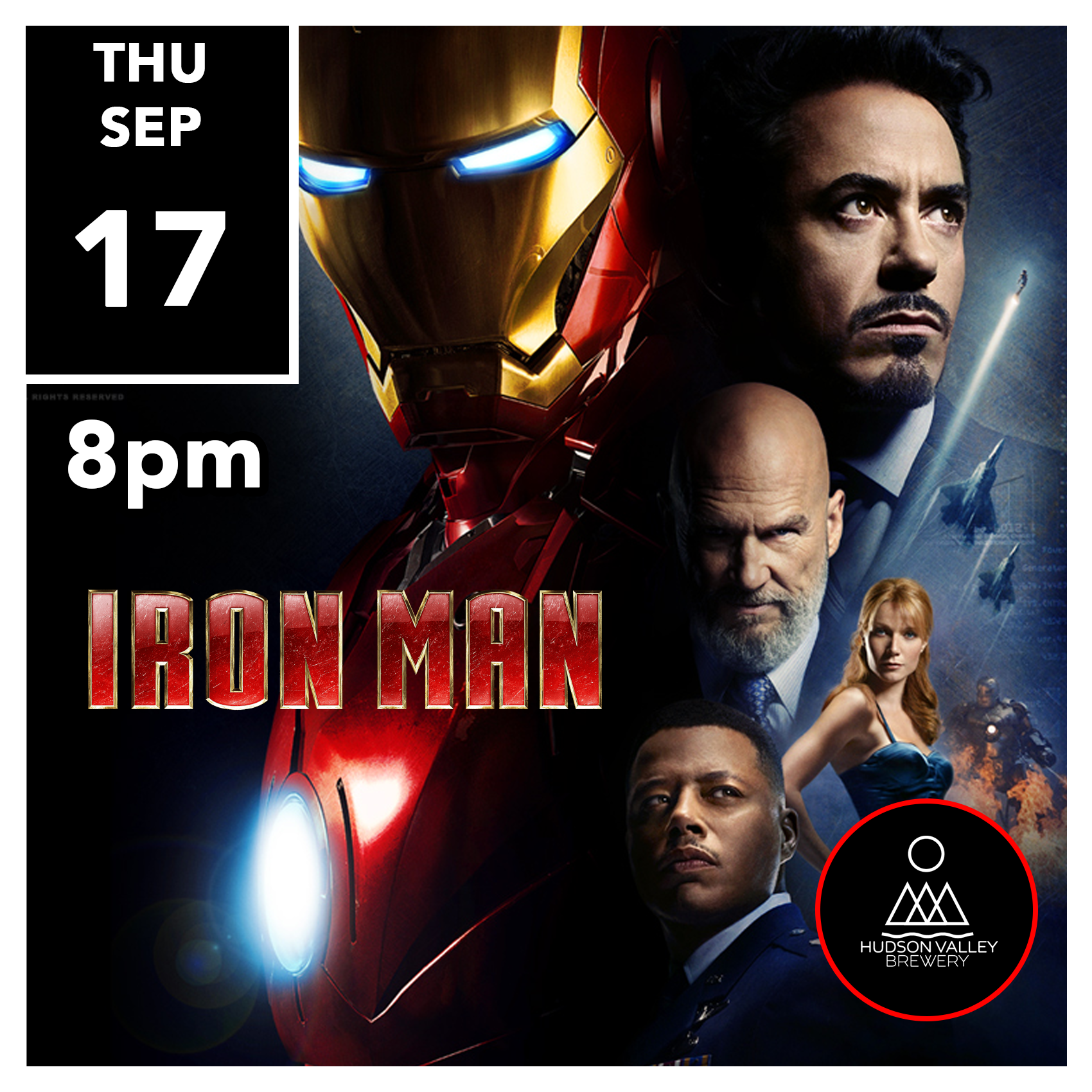IRON MAN / Hudson Valley Brewery \ THU 09/17 8PM