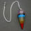 Thumbnail: Seven Chakras Point Pendulum Pendant with Silver Plated Chain