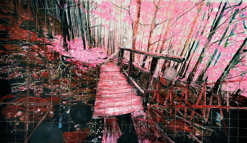 Proposal for Positioning, pastel op papier, 160 x 100 cm. Volledig en zuurvrij ingelijst met ontspiegeld museumglas. € 5.200 nu € 4.000 incl btw. Het is het één-na-laatste uit de Serie van het Blauw Uur.
