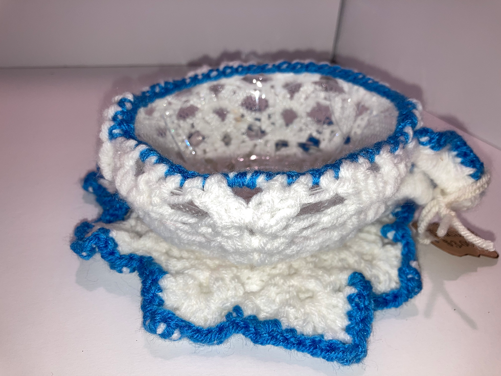 Thumbnail: Tea Time : Crocheted Tea Cups Bowls