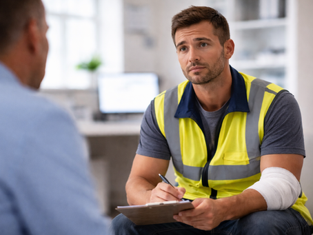 injured California worker after a job injury discussing post accident drug testing and workers compensation claim