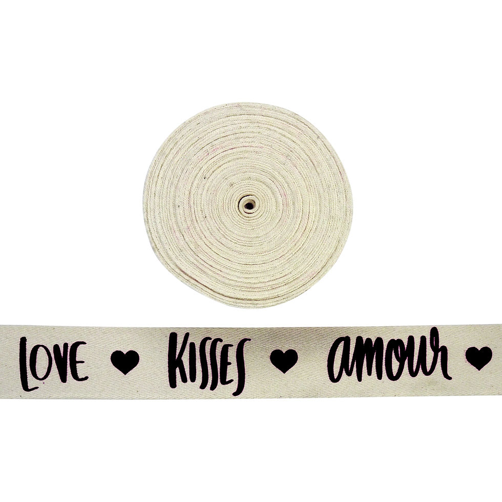 Miniatura: Listón Love Kisses Amour 4 cm x 10 m Alhershop