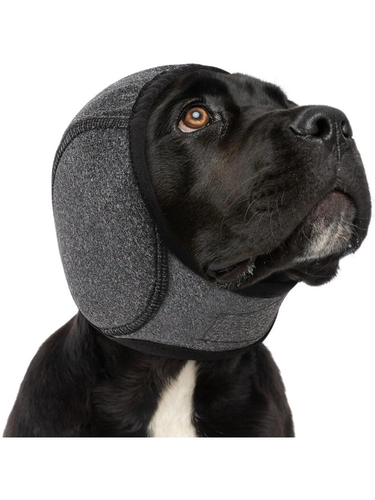 Waterproof Dog Ear Muffs for Swimming & Grooming - Noise Cancelling Calming Hood