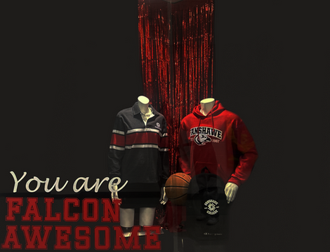 Falcon Awesome Merch Display