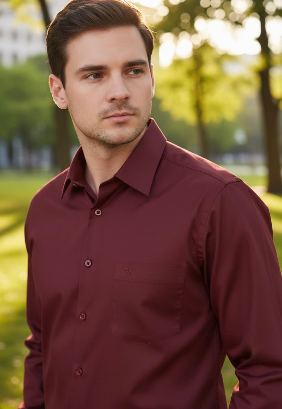 Miniatura: CAMISA VESTIR VINO