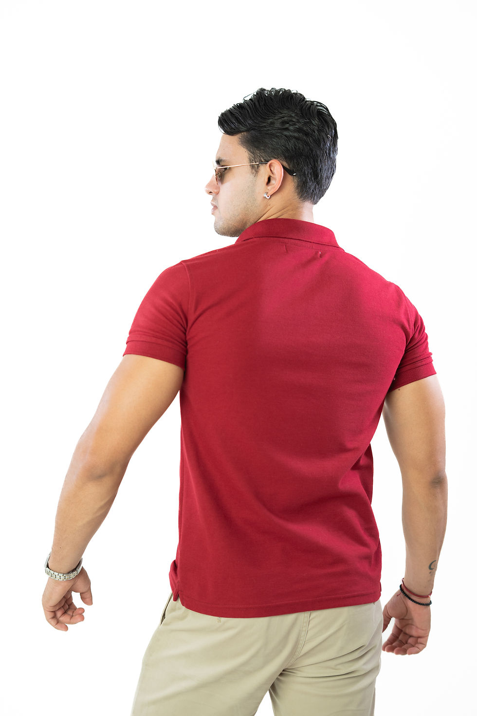 Miniatura: PLAYERA VINO TIPO POLO