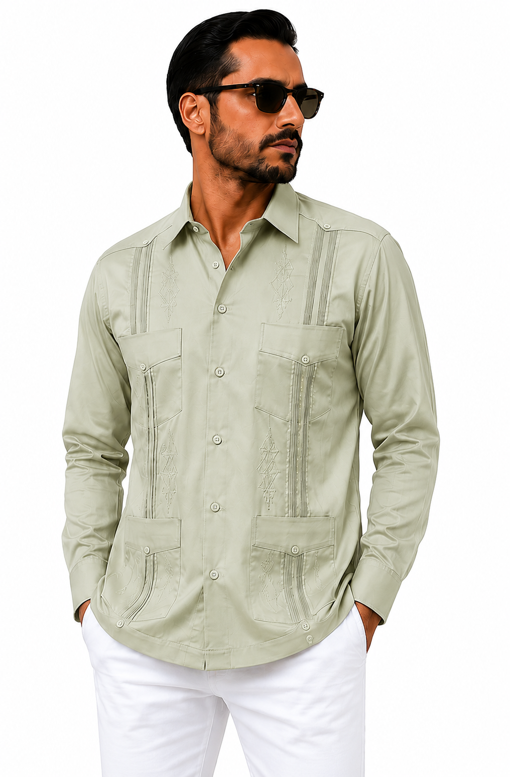 GUAYABERA PISTACHE