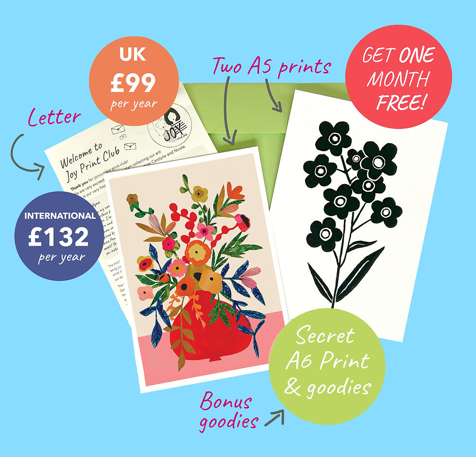 Thumbnail: Joy Print Club Yearly Snail Mail Art Subscription 
